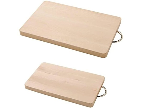 Tábua de Corte de Madeira DEMOLLI 31X18 Cm Produto Ecofriendly Branco Contemporâneo