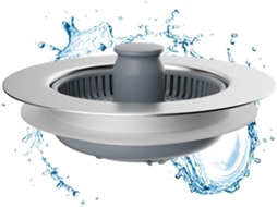 Ralo E Tampa De Pia 3 Em 1 Em Aço Inoxidável, Anti-entupimento, Serve Em Furos De 70 A 86 Mm