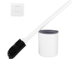 Escova De Vaso Sanitário De Silicone, Para Instalação Na Parede Ou Em Bancada, Com Cabeça Dupla Espe Gokoco