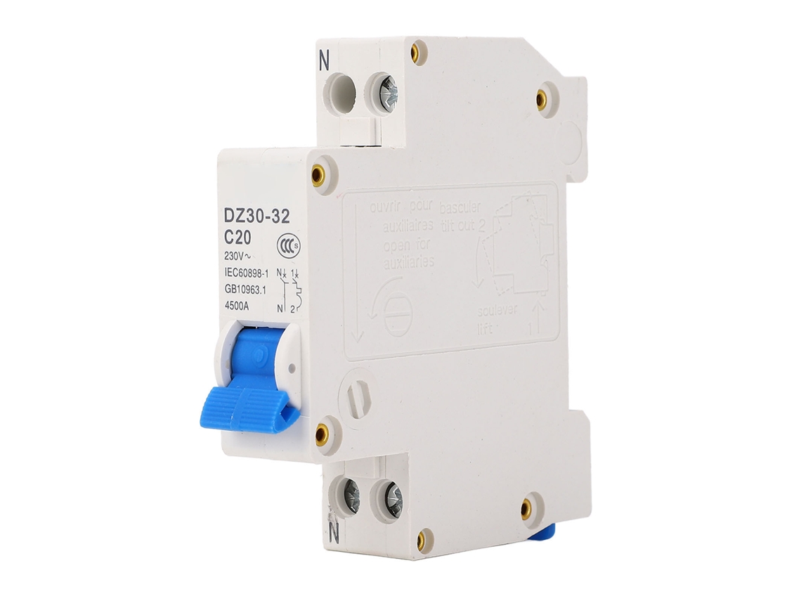 Disjuntor de Ar 1p+n 20A 230V com Disparo Térmico S/MARCA