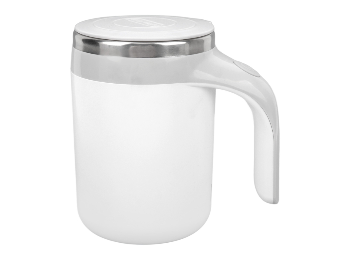 Caneca Automática de Aço Inox para Café Leite Branco