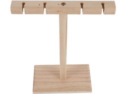 Suporte Elegante Em Madeira Natural Exceart Para Fones De Ouvido Sem Fio, Armazenamento Versátil Para Jogos E
