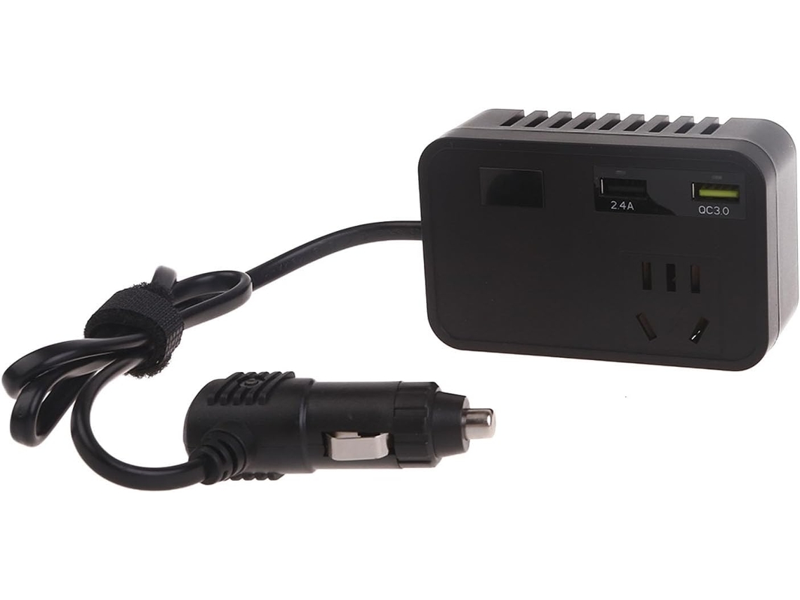 Carregador Portátil Para Carro Com Duas Portas Usb, Fonte De