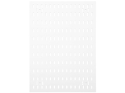 Painel Perfurado Branco Wooneky Escritório E Casa, Prateleira De Plástico Leve, Fácil De Instalar