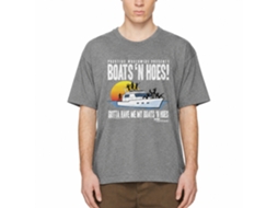 Rockinstone Step Brothers Movie Boat With Saucy Gals Solid Graphite Adult T-shirt Size:xl