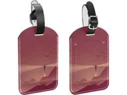 Kit Com 2 Etiquetas De Identificação Bagagem Viagem Lighthouse Cove Evitar A Perda Malas E Bolsas