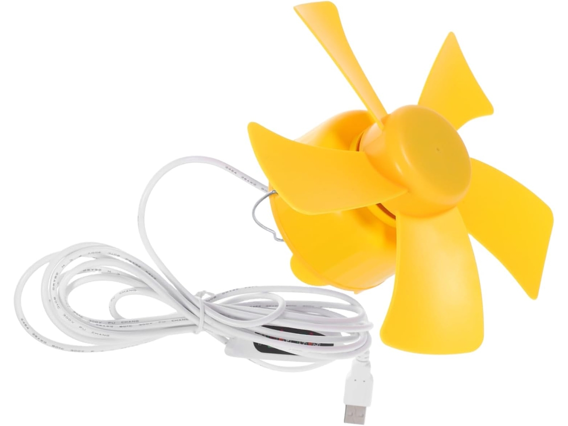 Ventilador De Teto Usb Compacto Para Barraca E, Com Timer, Silencioso