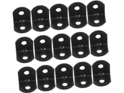 Suporte De Canto Hohopeti, 100 Peças, Conector De Canto Reforçado Para Prateleiras Madeira, Ferro Preto, Para