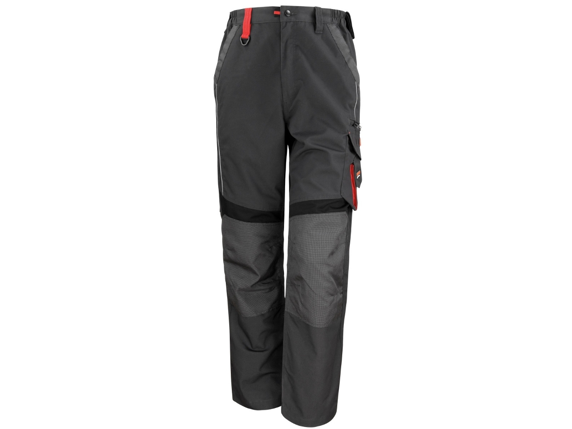 Calças De Trabalho Técnicas Masculinas Result(comprimento Da Perna 32 Polegadas) 34'' Cinza/ Preto