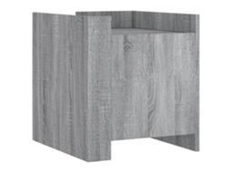 Mesa de Cabeceira MAISON EXCLUSIVE Derivados Madeira Cinzento Sonoma (45x50x50 cm)