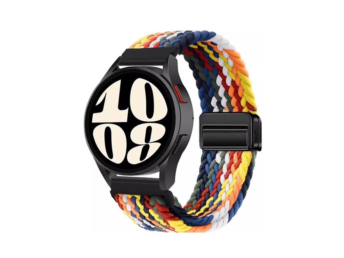 Nova Pulseira Gt6 Trançada Em Nylon Com Fecho Magnético Para Huawei Watch 5, Samsung Galaxy Watch 7, Xiaomi S4, Garmin