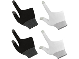 Operitacx 2 Pares De Luvas Para Jogos Com Tela Sensível Ao Toque Na Cor Grafite, Respiráveis, Antiderrapantes E Com