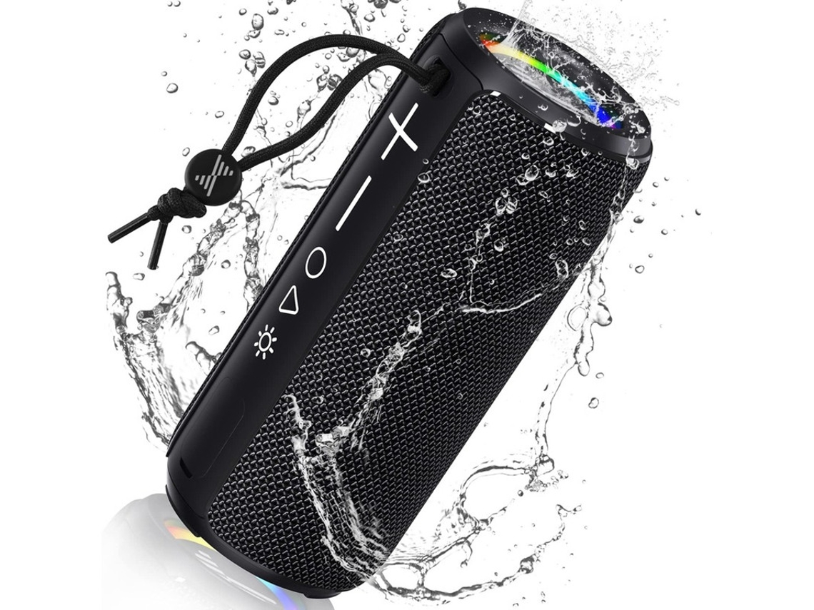 Alto Falante Bluetooth Sem Fio Alto Falante Bluetooth Portátil Alto Falantes Externos À Prova Dágua Com Luz Som Estéreo Hifi Tempo De R Yizhood