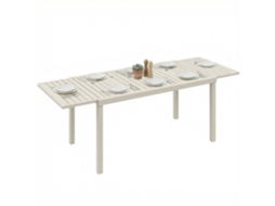 Mesa de Jardim Extensível, Alumínio, Preta, para 6 a 8 Pessoas ZENCORE SERVICES