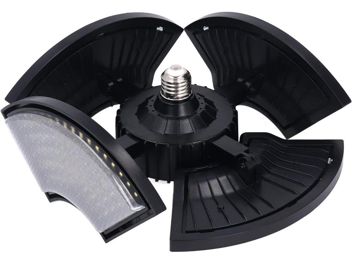 Luminária De Led Para Garagem, 120w 11000lm, Luz Branca Deformável,