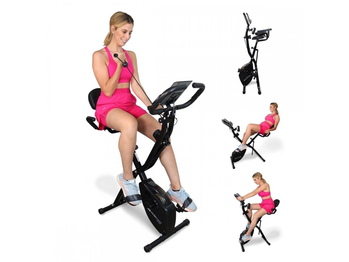 Bicicleta Estática MOBICLINIC Dobrável 8 Resistências Ajustáveis Ecrã Lcd Assento Ajustável Everest