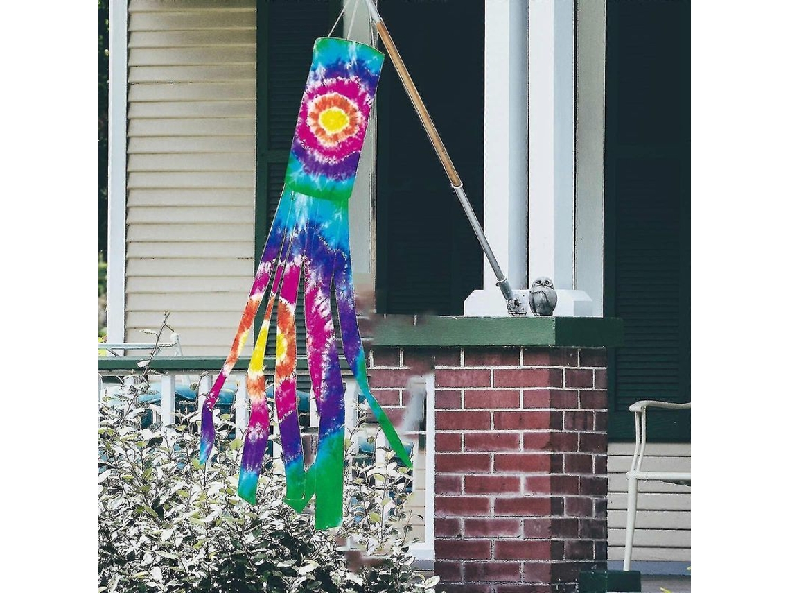 Enfeite De Jardim Ao Ar Livre Bandeira Windsock Secador De Cabelo A