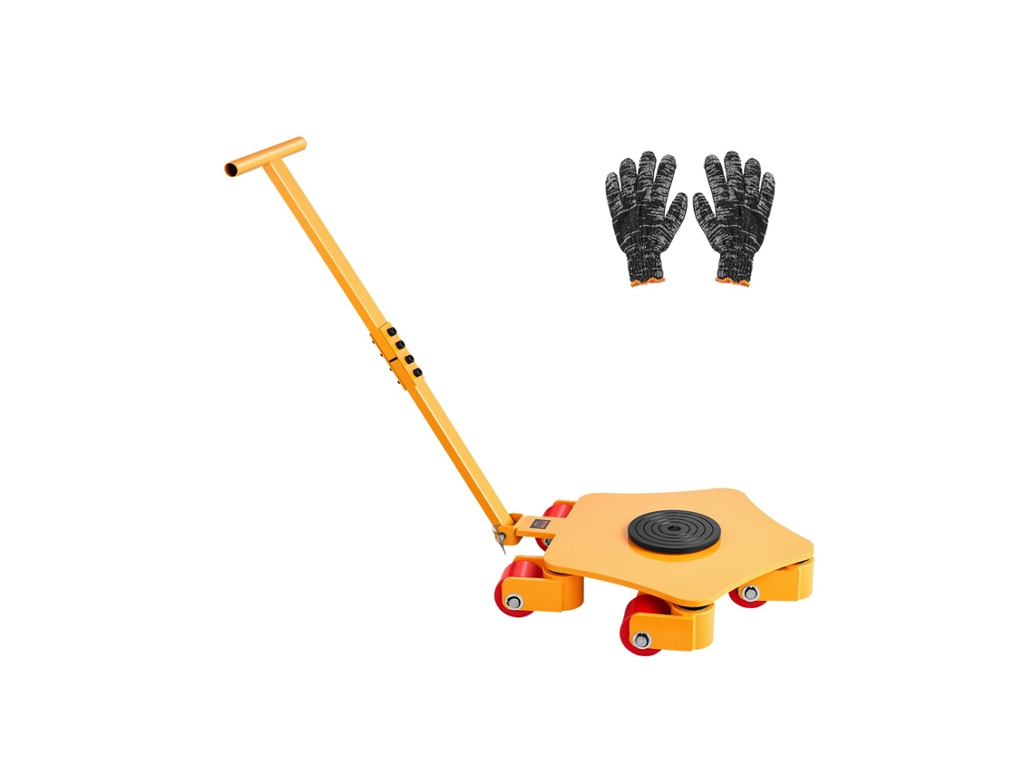 Dolly Para Máquinas Vevor Com Alça, 5 Rodas, Carga 3.991,6 Kg