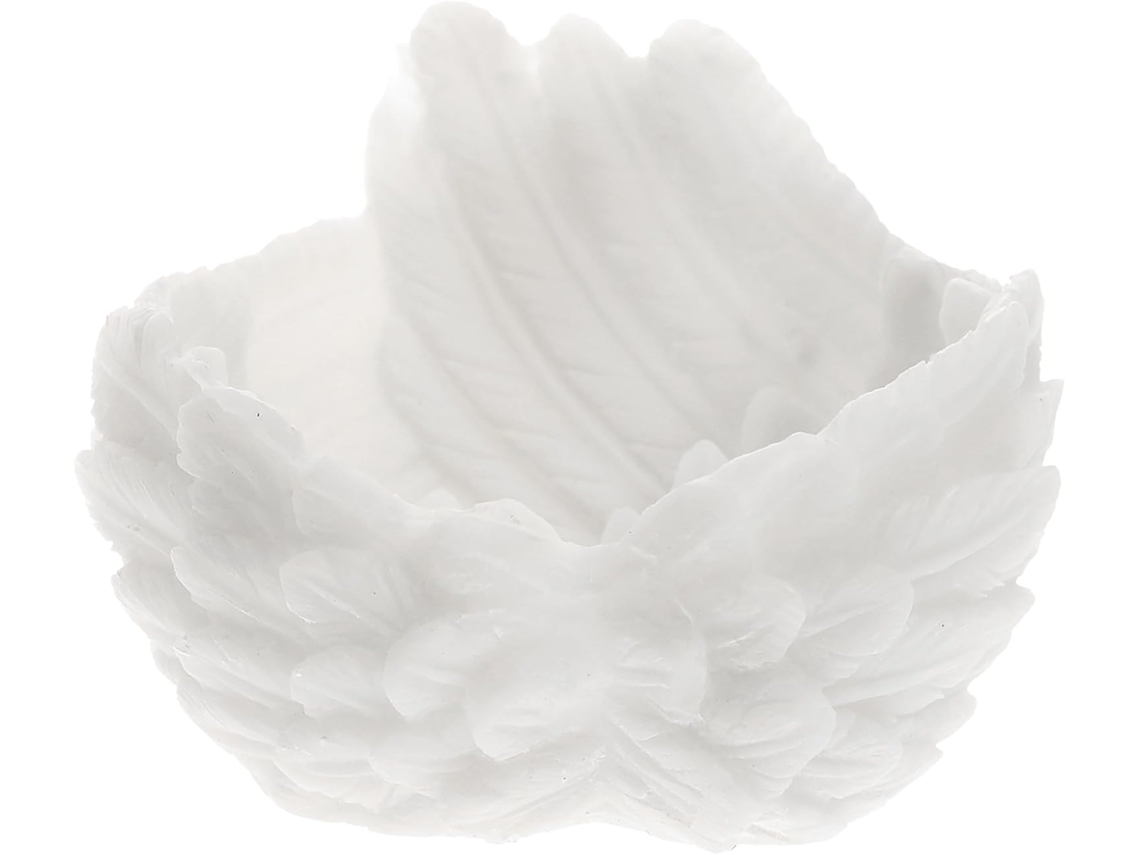Hemobllo Crystal Damage Ball Shaped Resin Clear Wing Color And Delicado Pedestal Stand Fine Texture Durable For Home
