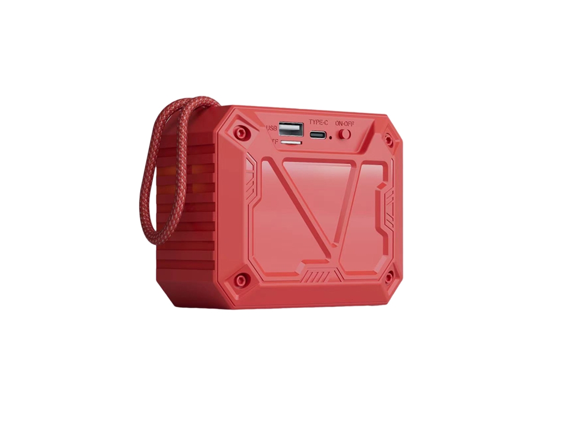 (vermelho) Alto-falante Bluetooth Multifuncional Criativo