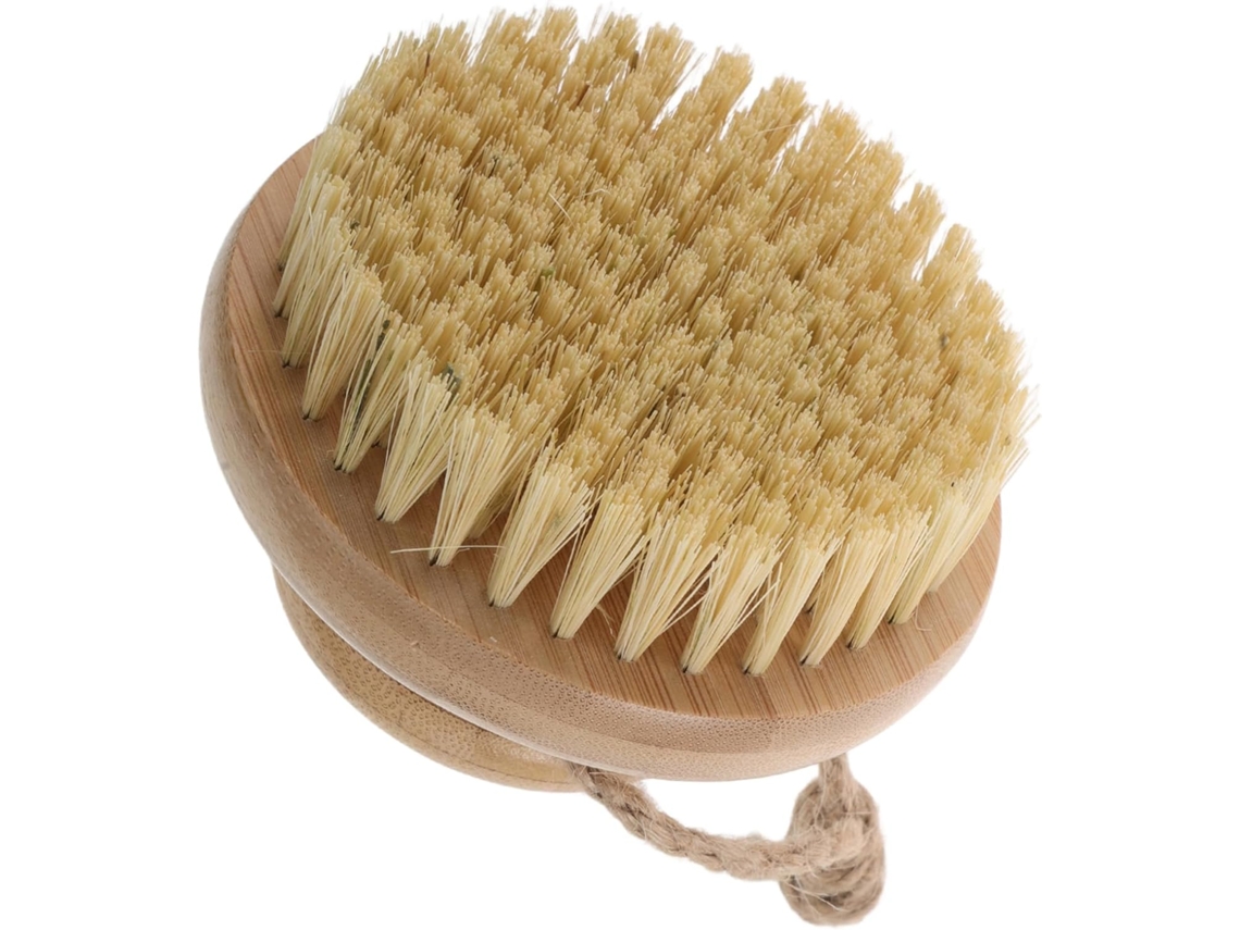 Escova Corporal Ultechnovo De Bambu E Sisal Naturais, Esfoliante E Antiderrapante Para As Mãos, Ideal Para Esfoliação