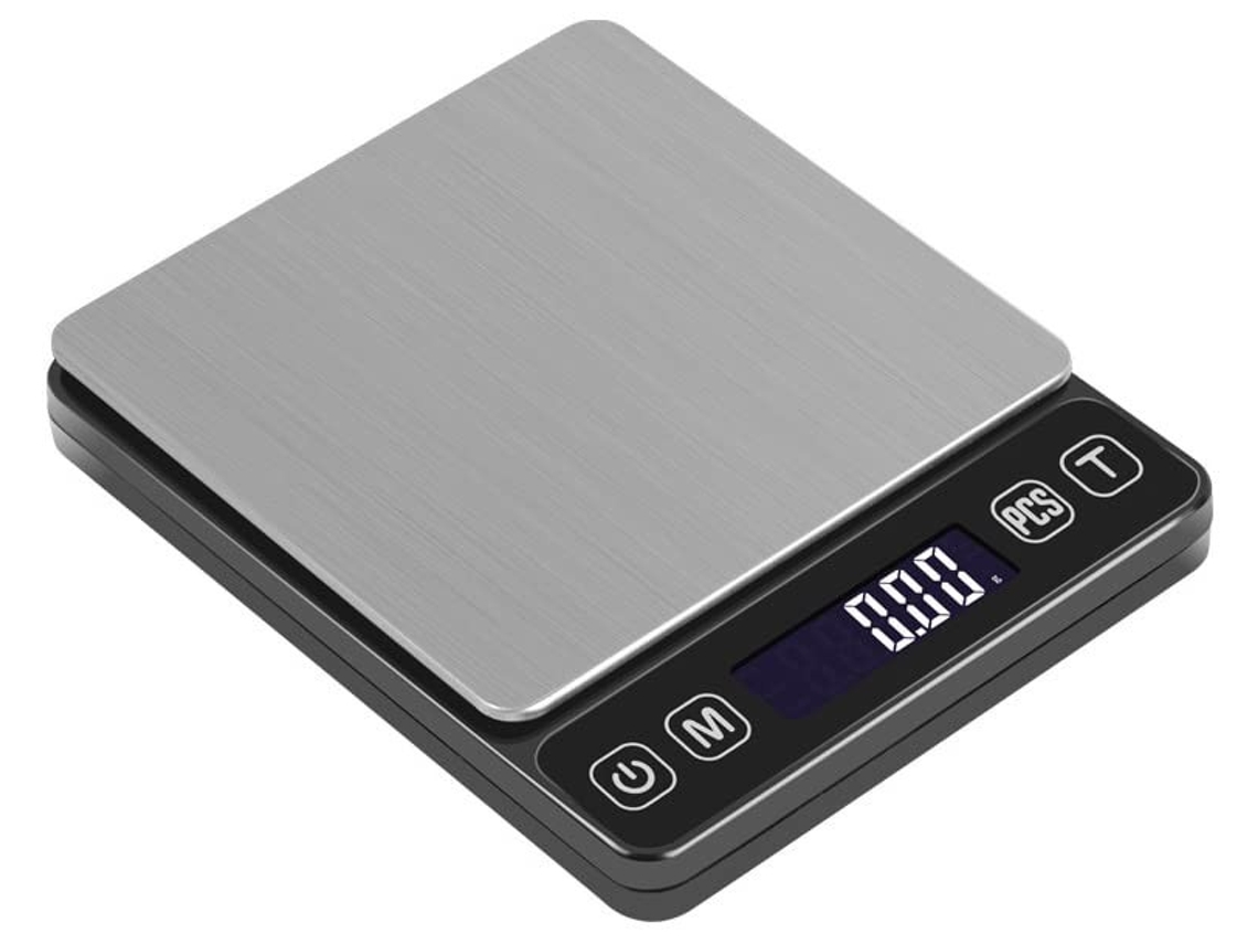 Mini Balança Digital Portátil 500g / 0,01g De Alta Precisão, Lcd Retroiluminado, Desligamento Automático, Para Cozinha, Churrasco, Comida, Joias
