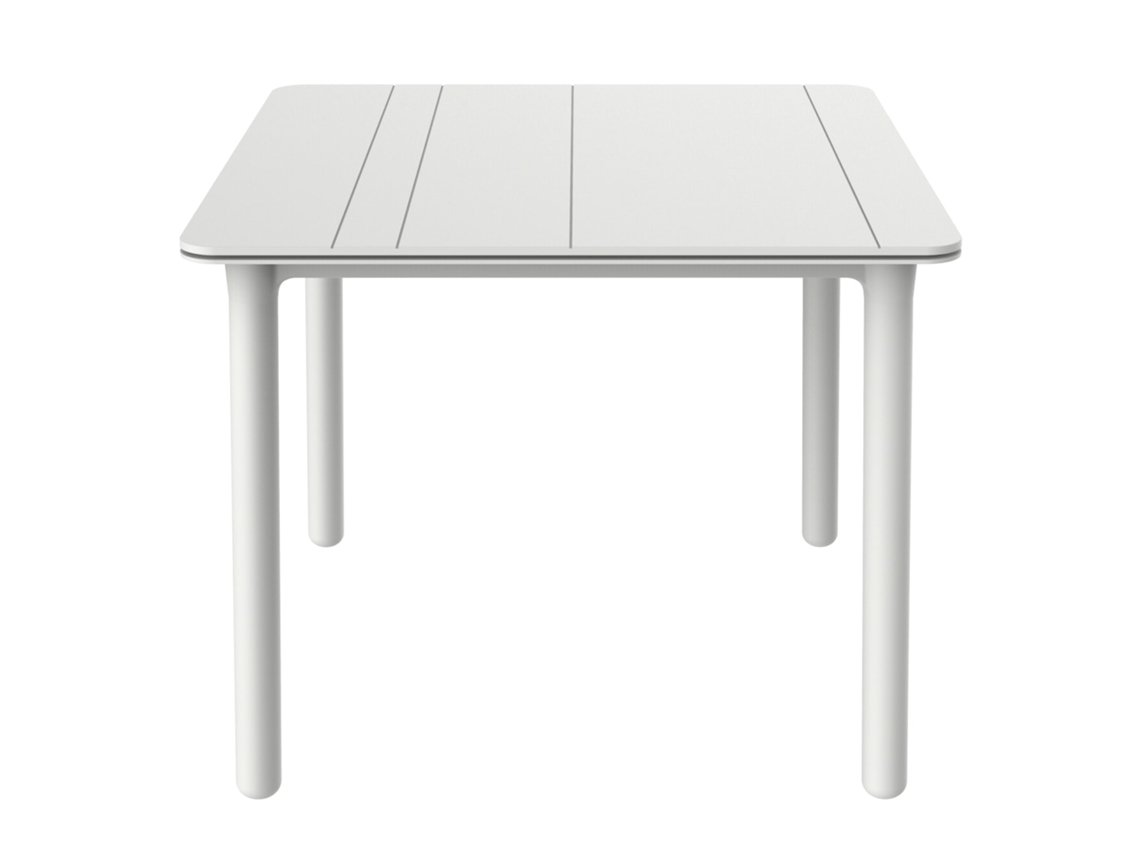 Mesa Quadrada Exterior 90x90 Branco Noa Garbar