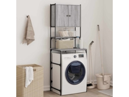 Vidaxl Armário Máquina De Lavar 68x48,5x194 Cm Sonoma Cinzento