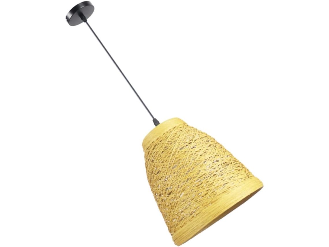 Luminária de Teto em Rattan Trançado, Ideal para Pendurar em Quartos de Hóspedes Ou Restaurantes. SFUSHOS