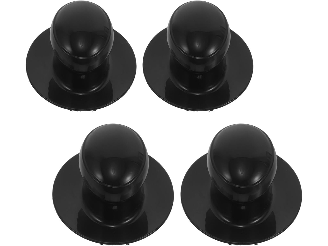 Conjunto de 4 capas plásticas para boina policial automotiva com cabo redondo.