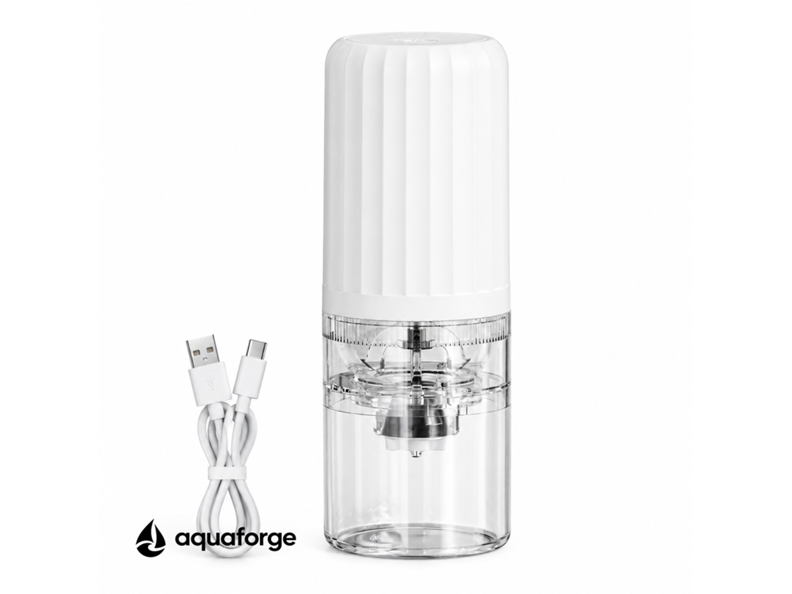 Moinho Elétrico De Café Aquaforge Com Recarregável Para Café, Branco