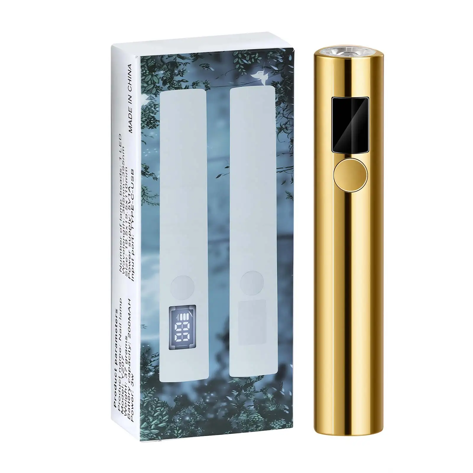 Secador De Unhas Portátil Recarregável Com Visor Led.