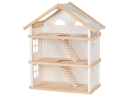 Casa De Bonecas Goki, Brinquedo Moderno De Madeira Com 3 Andares.