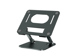 Suporte Para Portátil, Ajustável Em Altura, Dobrável E Com Resfriamento Para Computadores De Até 17 Polegadas (cinza) Czhhmart