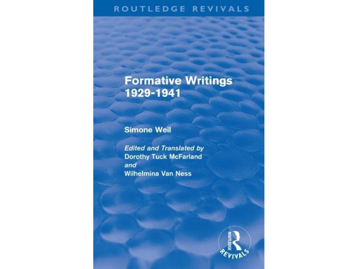 Livro Formative Writings de Simone Weil (Inglês)
