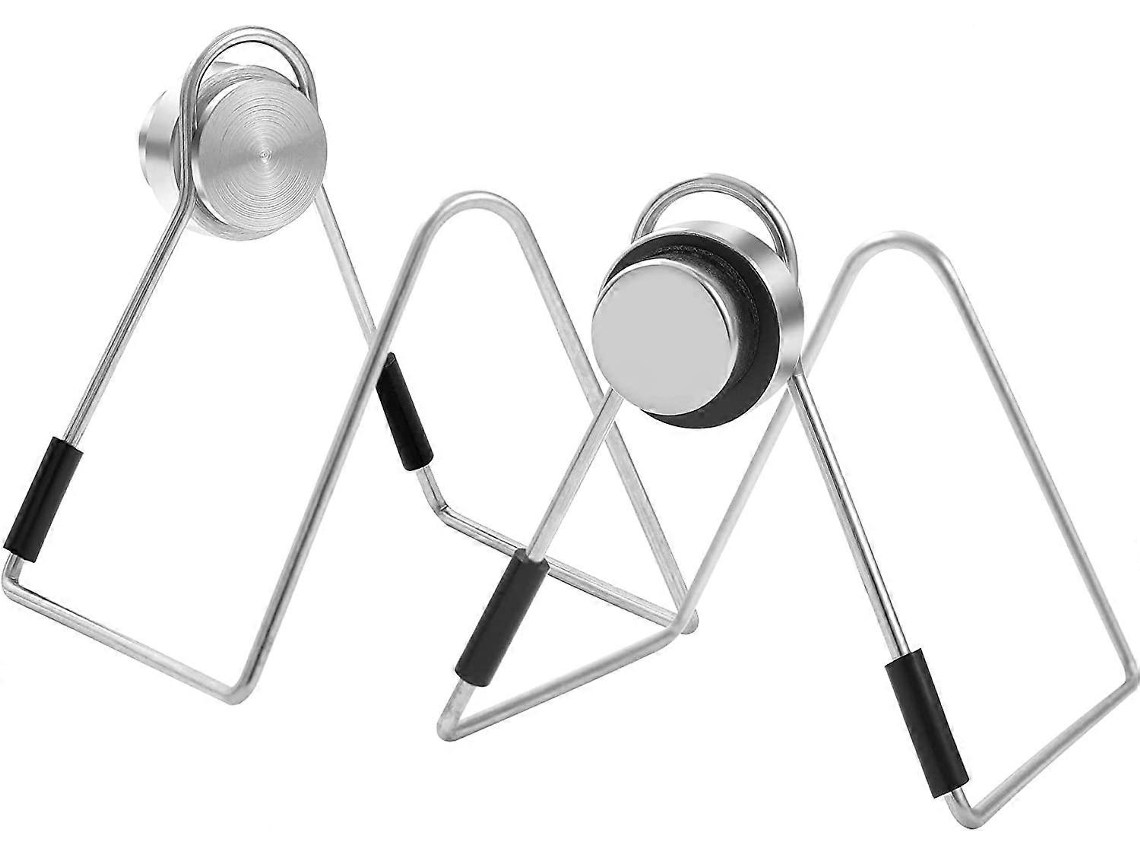 2 Portavasos Magnéticos para Fregadero de Cocina Acero Inoxidable 304 Antirroto