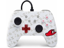 Comando Gaming POWER A Super Mario Wired Controller Chrome Mario Link