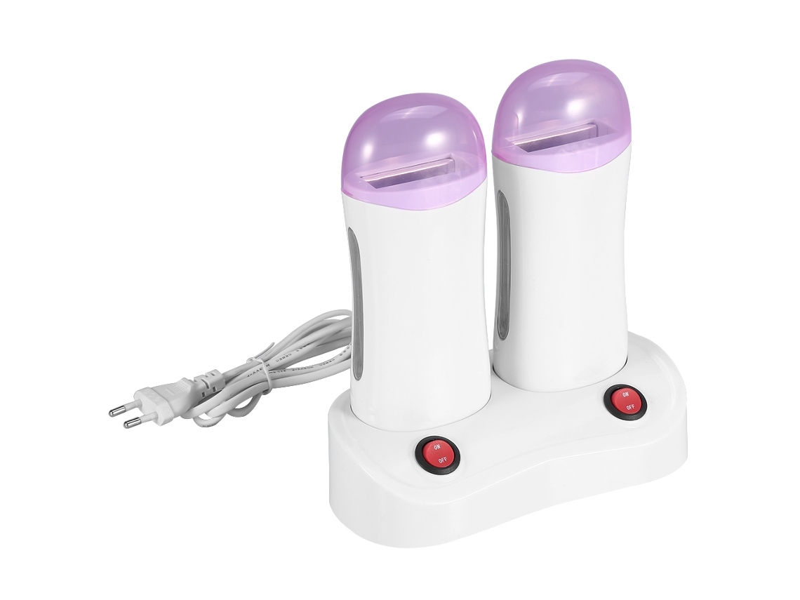 Máquina De Depilação Com Cera Roll-on Duplo Aquecedor De Cartucho Para Remoção De Cabelo Corporal