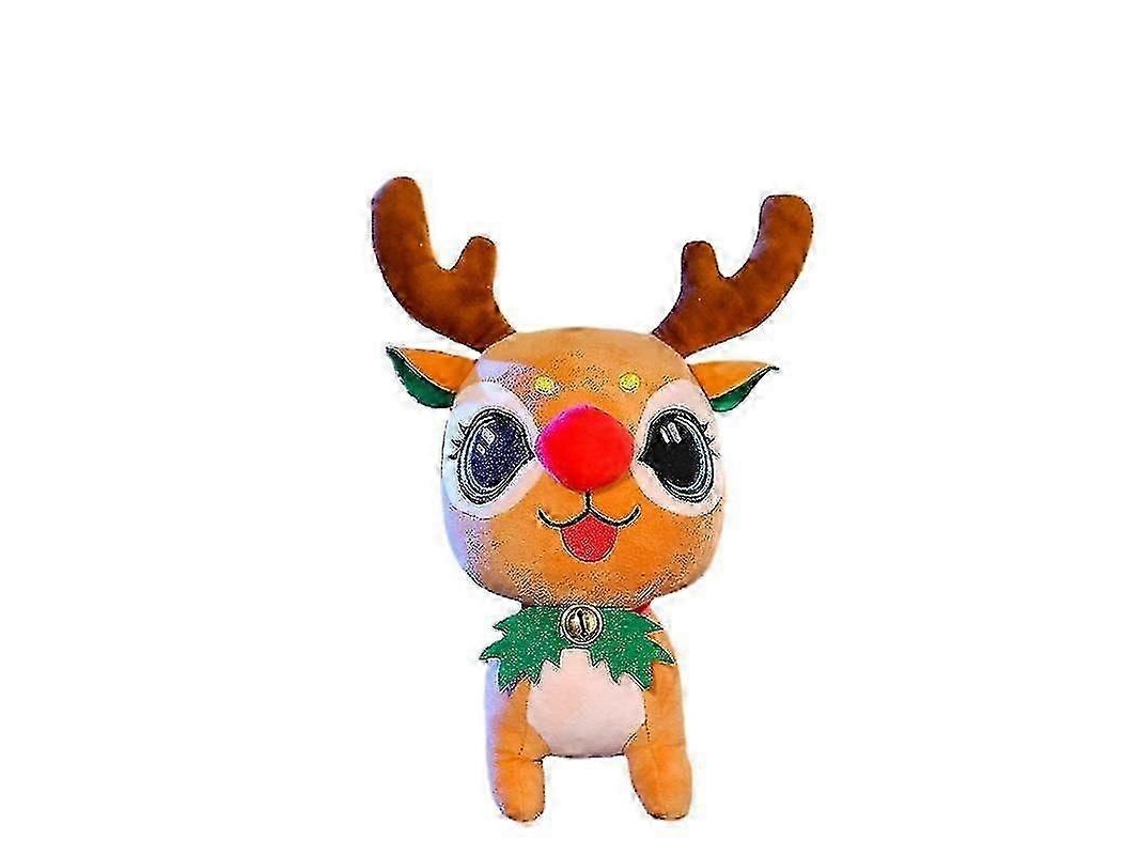Lindo Alce De Pelúcia Marrom Para Decoração De Natal, Boneco Enfeite, Presente Para Crianças, Brinquedo De Cervo Hengjian (1 Unidade, Marrom)