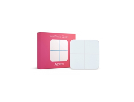 Bouton de Commande Murale Z-Wave Wallmote Quad Aoetec