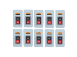 10pcs Interruptor de Botão Push 3 Fases 380V 30A Estação Controle Box TBSS‑330 S/MARCA