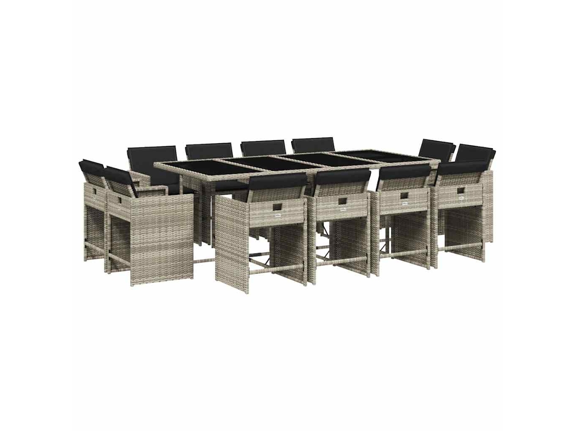 Garden Dining Set, Garden Dining Sets Vidaxl Cinzeto Rattan / Vime (n/a)