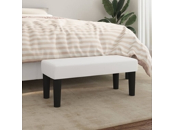 Vidaxl Banco 70x30x30 Cm Couro Artificial Branco