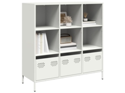 Aparador Alto 101,5x39x103,5 cm Acero Blanco
