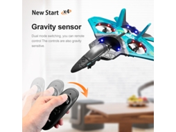 Avião de Controle Remoto V17 Drone de Espuma Epp Duração Da Bateria: 15 Min Azul YIZHOOD