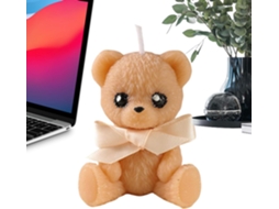 Velas Em Formato De Urso Para O Chuveiro - Decoração Natural Adorável - Estética |