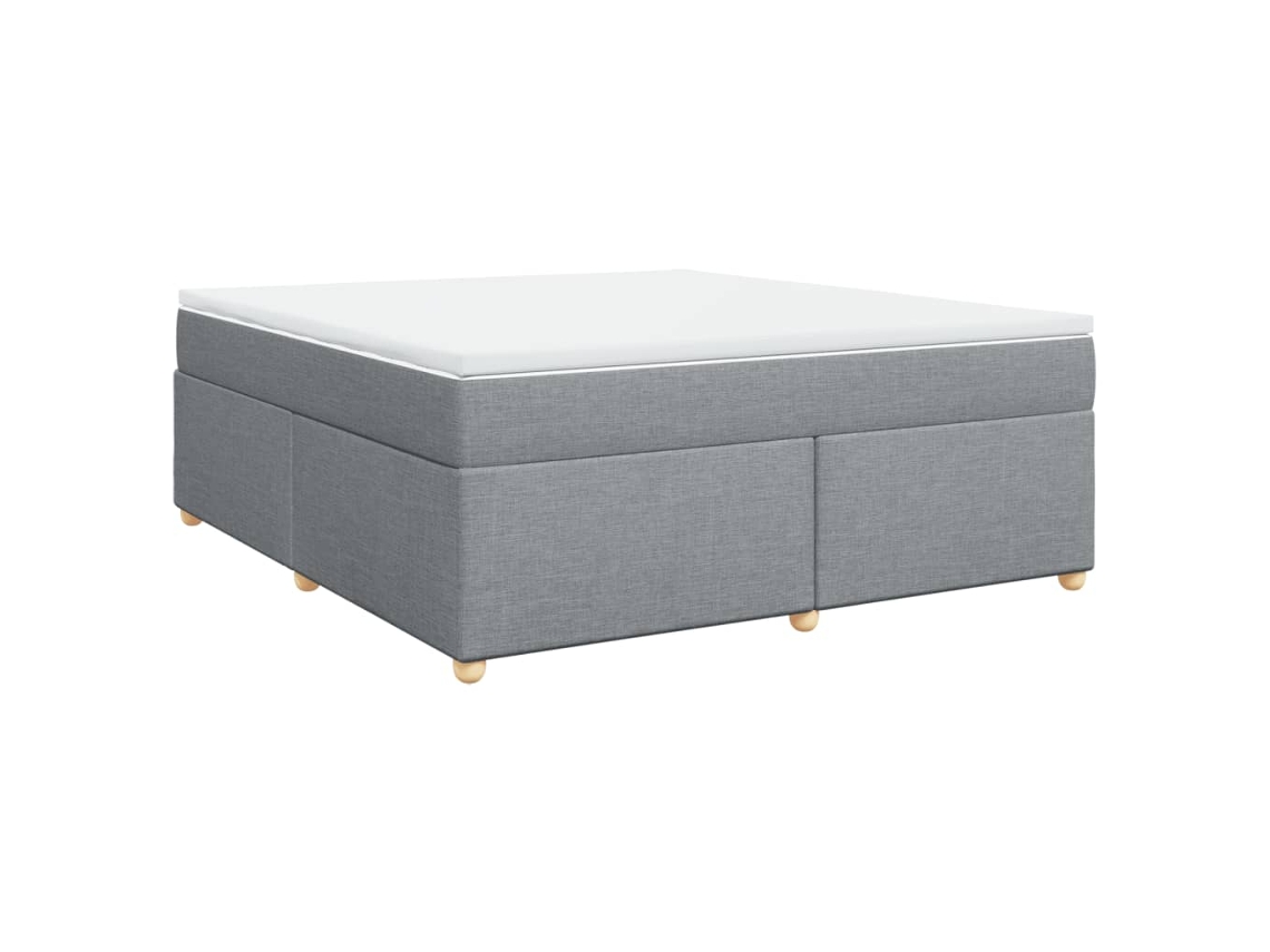 Box Spring Bed, Box Spring Beds Vidaxl Cinzeto Tecido (180 X 200 Cm)