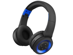 Fone De Ouvido Bluetooth Sem Fio Com Cancelamento De Ruído, Dobrável, Azul E Preto. Brilvibera