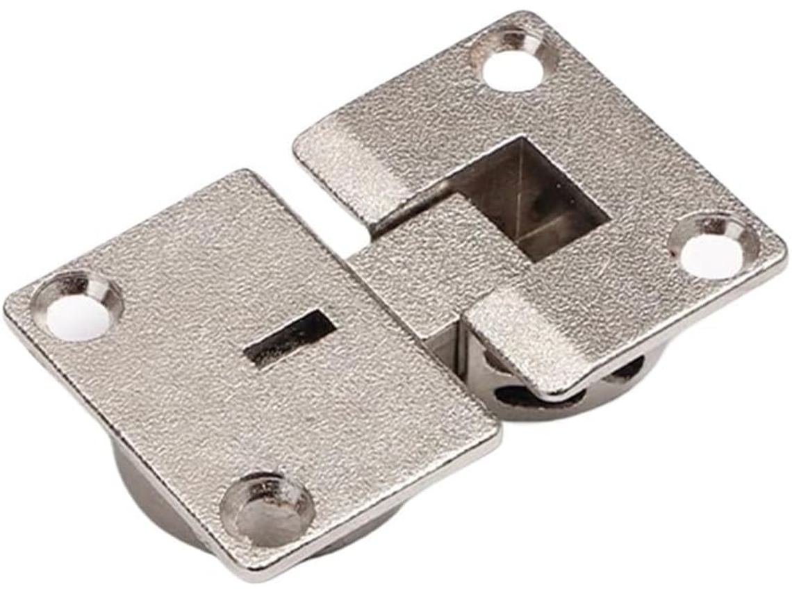 Conjunto De 5 Dobradiças Giratórias Ajustáveis 90° 180° Para Portas Armários E Guarda Roupas, Em Liga De Zinco