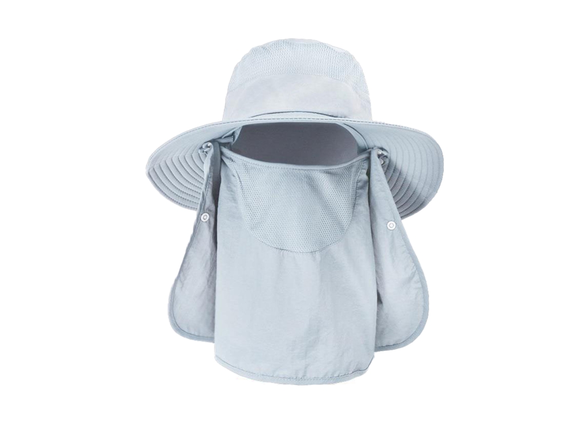 Chapéu De Pesca Masculino Com Fator Upf 50, Aba Larga E Proteção Para O Pescoço, Chapéu Para Caminhada
